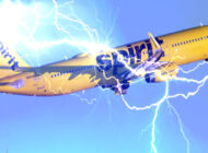 Spirit Airlines’ın A321 uçağını iki kez yıldırım isabet etti