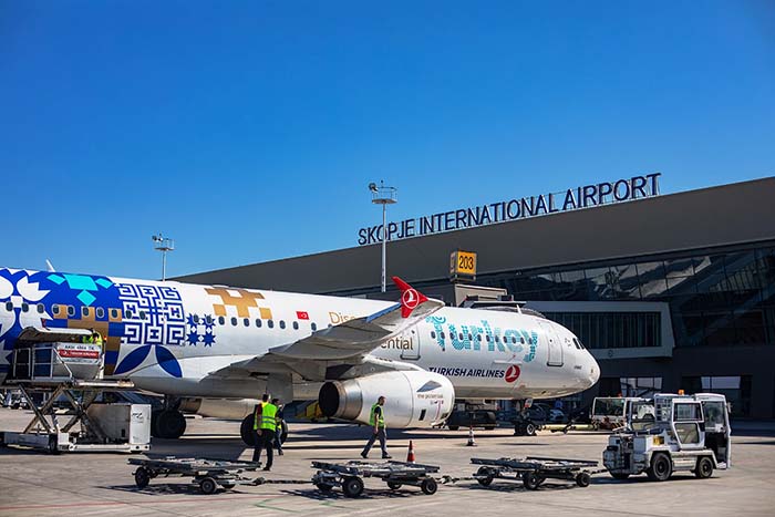 THY, 2022’de Üsküp’te yolcu rekoru kırdı