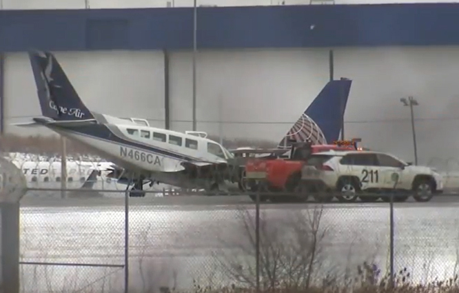 Cessna 402 pist kapattı
