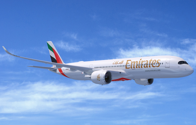 Emirates, 50 adet yeni A350 uçağına internet yatırımı yapıyor