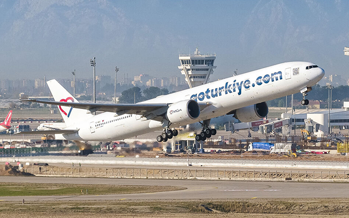 MGA’nın yeni uçağı B777 dört gün test uçuşu yapacak