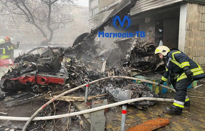Ukrayna’da helikopter düştü; İçişleri Bakanı hayatını kaybetti
