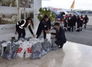 Ercan’da deprem bölgesine yardımlar devam ediyor