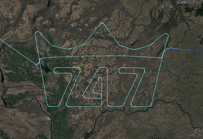 Son üretilen B747’den özel uçuş