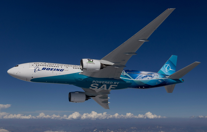 Boeing, sürdürülebilir uçak yakıtı alımını iki katına çıkarıyor