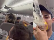 Flair Airlines uçağında maskeler açıldı