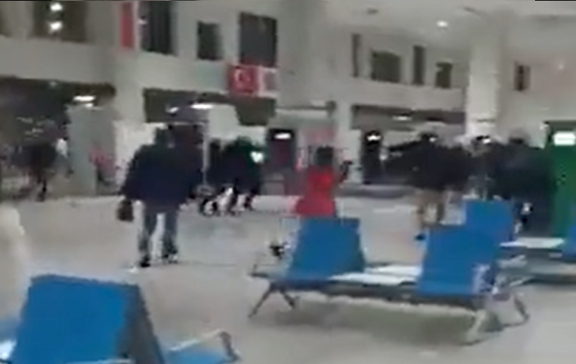 Gaziantep Havalimanı’nda deprem anı
