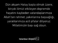 İGA, başsağlığı ve acil şifa mesajı yayınladı
