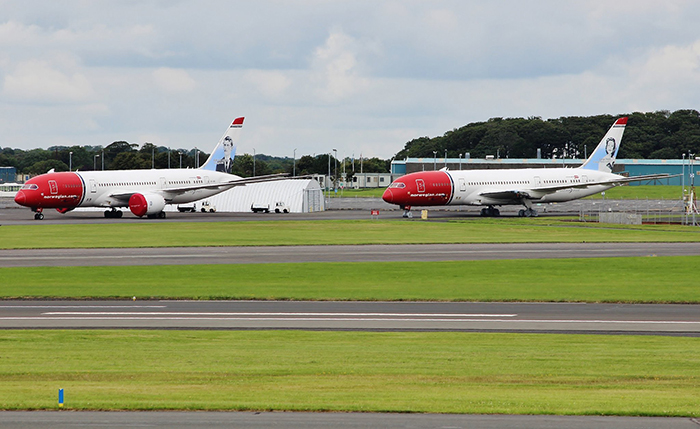 Norwegian  iki B787 Dreamliner uçağını yedek parça yapıyor