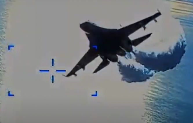 ABD’nin MQ-9 Reaper’ın düştüğü anlar