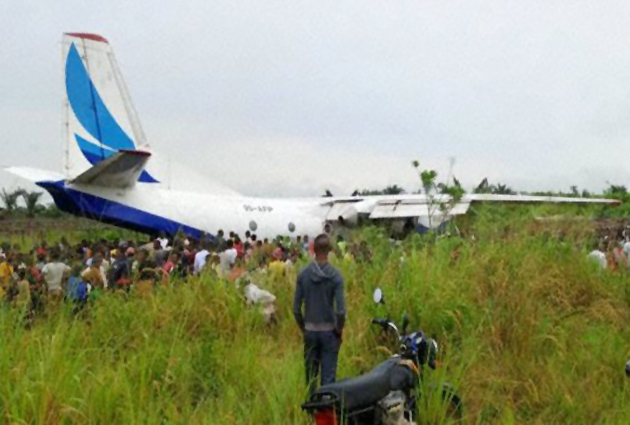 Kongo Demokratik Cumhuriyeti’nde AN-26 pistten çıktı