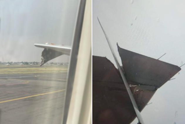 Mexico City Havalimanı’nda B757 ile B737 çarpıştı
