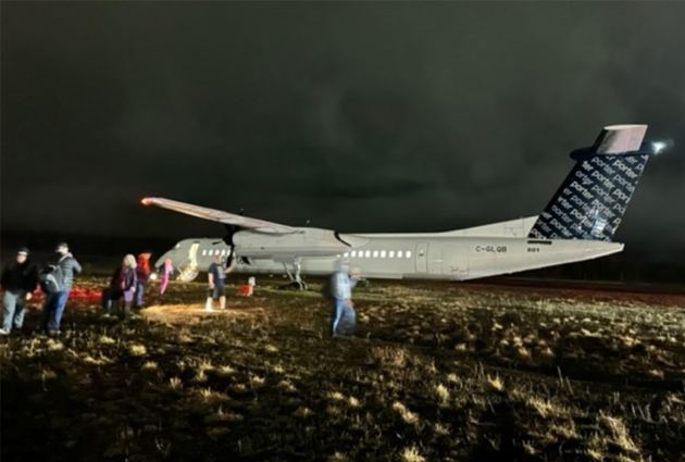 DHC-8-400 pistin 85 metre dışına çıktı