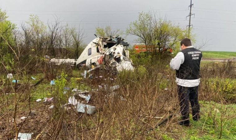 Rusya Volgograd’da ambulans helikopter  düştü