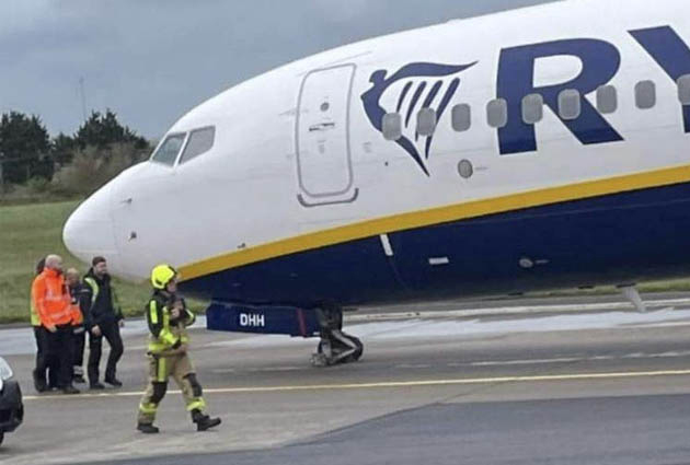 Ryanair’in uçağı Dublin’de tehlike atlattı