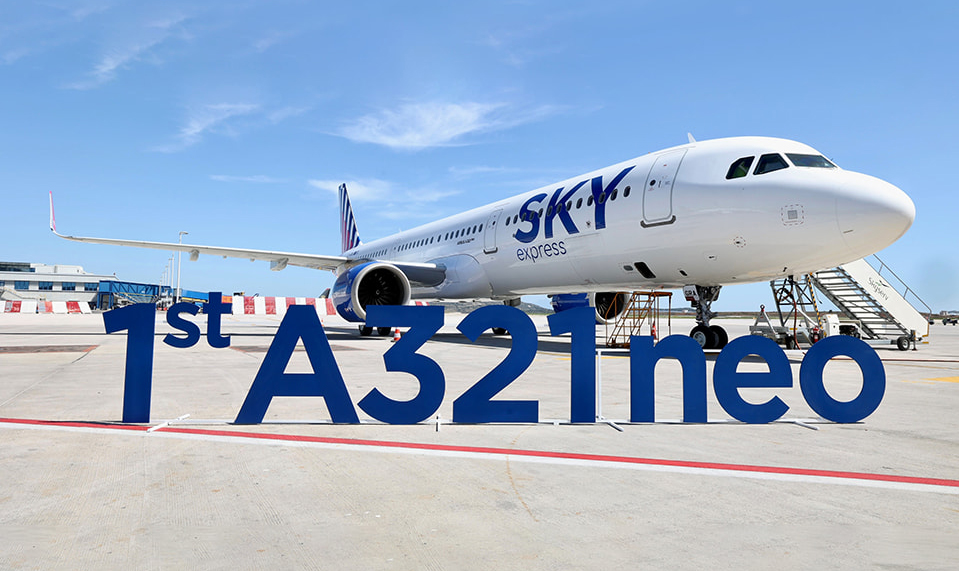 SKY Express ilk A321neo uçağını teslim aldı