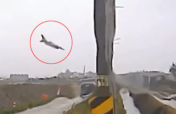 Güney Kore’de düşen F-16’nın kaza anları