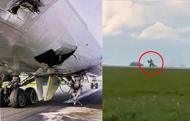 Cargolux’un B747-400’ü Lüksemburg’da iniş takımı kırıldı