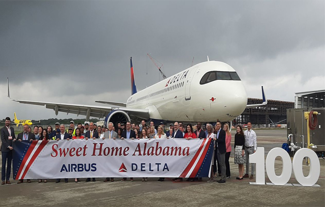 Airbus, ABD’de 100’ncü A320’iyi Delta’ya teslim etti