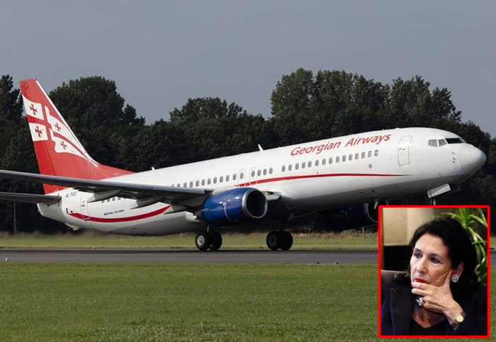 Gürcistan Cumhurbaşkanı’na Gürcü havayolundan uçuş yasağı