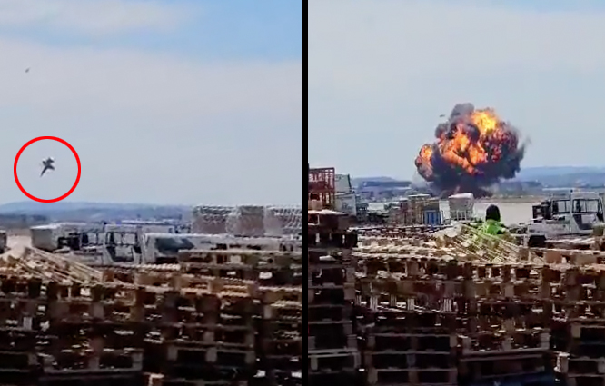 İspanya’da EF-18M Hornet düştü