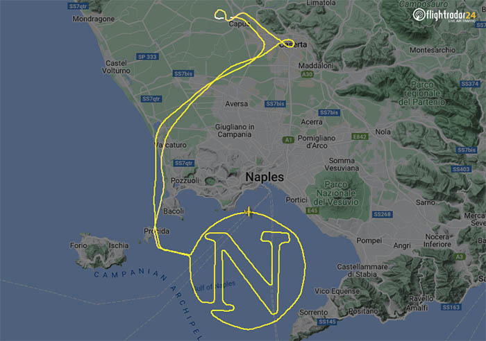 Napoli’nin şampiyonluğu havada kutlandı