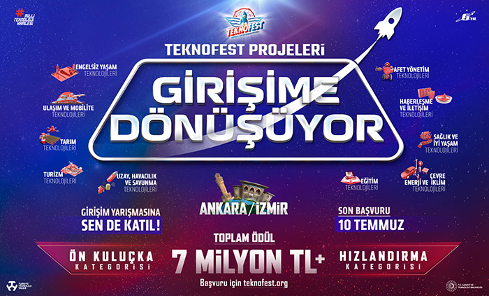 TEKNOFEST Projeleri Girişim Yarışması başvuruları uzatıldı