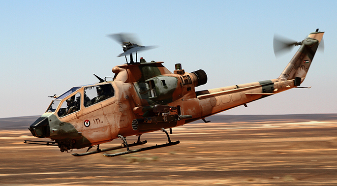 Ürdün Kraliyet Hava Kuvvetleri’nin Cobra helikopteri düştü