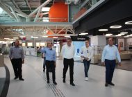 Erhürman, yeni Ercan Havalimanı’nda incelemelerde bulundu