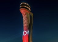 İstanbul Havalimanı Hava Trafik Kontrol Kulesi “Kırmızı-Beyaz” oldu