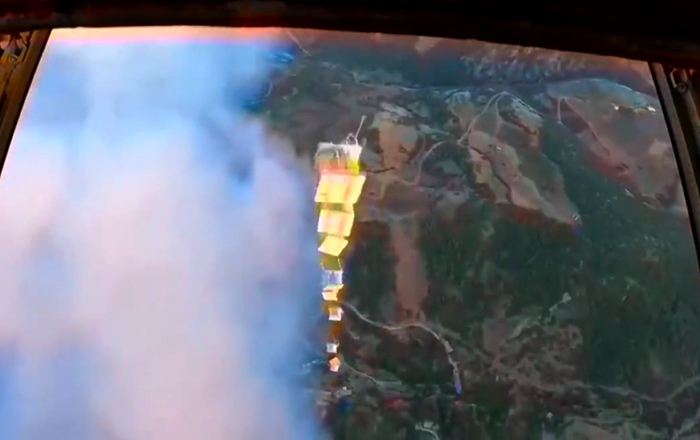 Çanakkale’deki orman yangınlarına yangın bombası