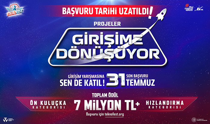 TEKNOFEST Girişim Yarışması Başvurusu için Son 3 Gün