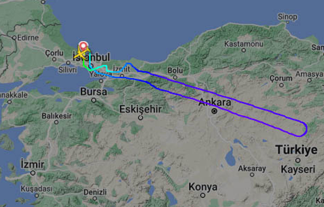 THY İstanbul-Erbil uçağı geri döndü