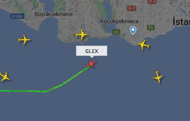 Galatasaray’lı Zaha Flight Radar’da en çok izlenen oldu