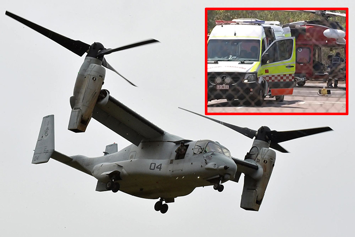 Avustralya’da ABD’nin MV-22B Osprey’i düştü