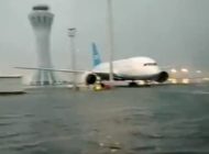 Daxing Havalimanı’nı sular altında