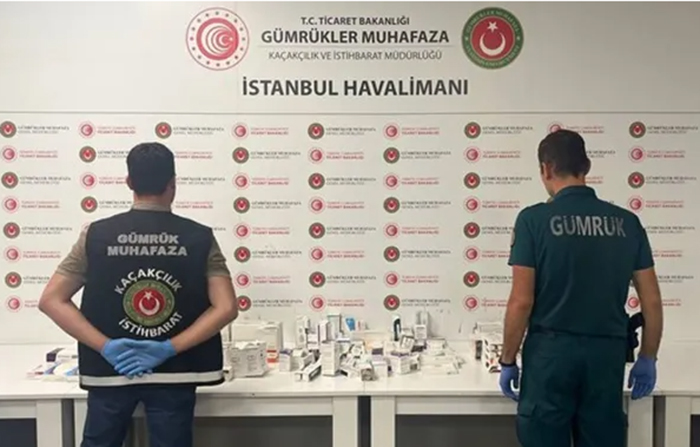 İstanbul Havalimanı’nda 27  milyonluk liralık ilaç ele geçirildi