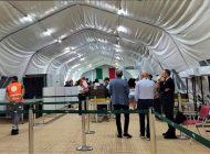Katanya Havalimanı’nda yanan terminale çadırlı çözüm