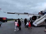 Air China A320 uçağının motoru yerde alev aldı