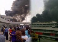 Lagos Havalimanı terminalinde yangın uçuşları durdurdu