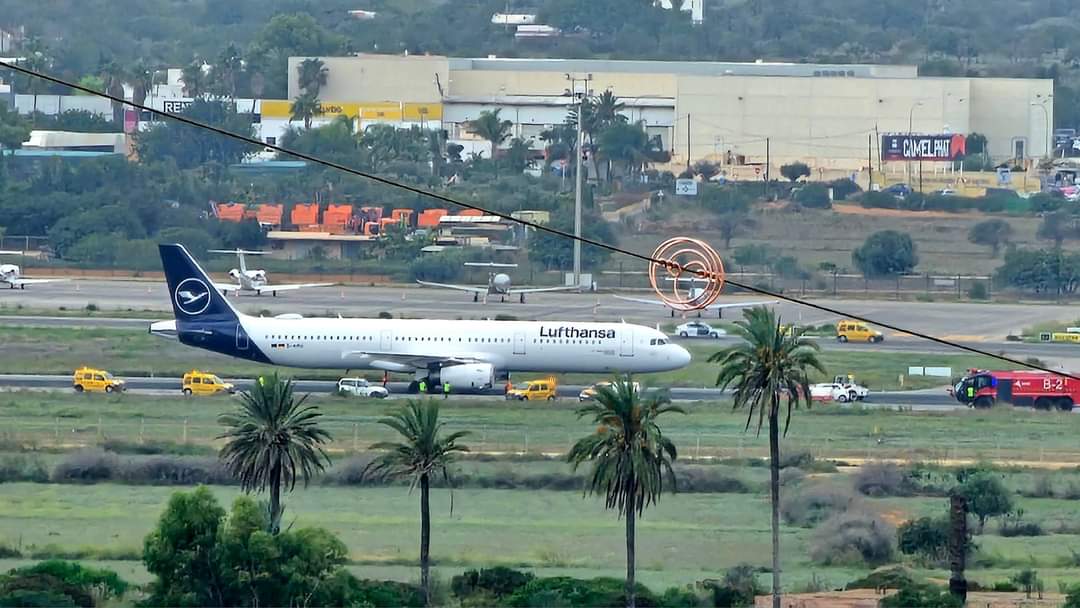 Lufthansa’nın A321’i İbiza Havalimanı’nı kapattı