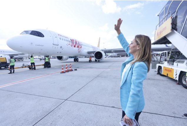 Pegasus’un 100. uçağı “Cumhuriyet”in ilk rotası Ankara oldu