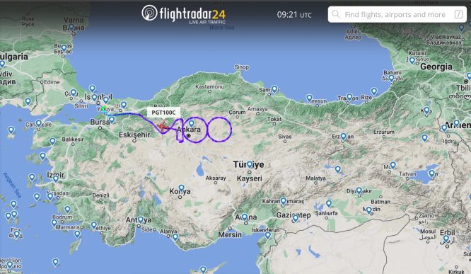Pegasus‘un 100. uçağı Türkiye semalarında 100 çizdi