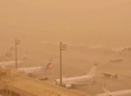 Kazablanka uçuşlarını kum fırtınası engelliyor