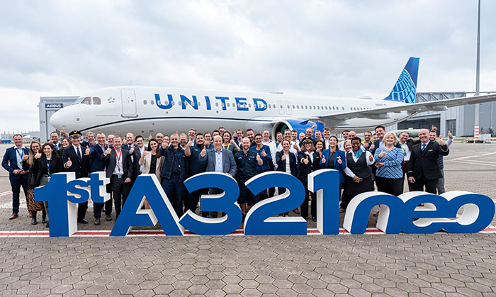 United Airlines, ilk A321neo uçağını teslim aldı