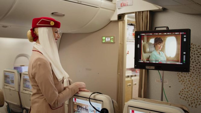 Emirates, Cruz’lu reklam filminin kamera arkasını yayınladı