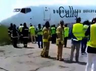 Abuja Havalimanı’nda B737-300 toprağa saplandı