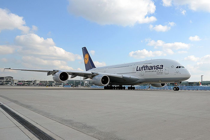 Lufthansa’nın beşinci A380 uçağı Frankfurt’ta