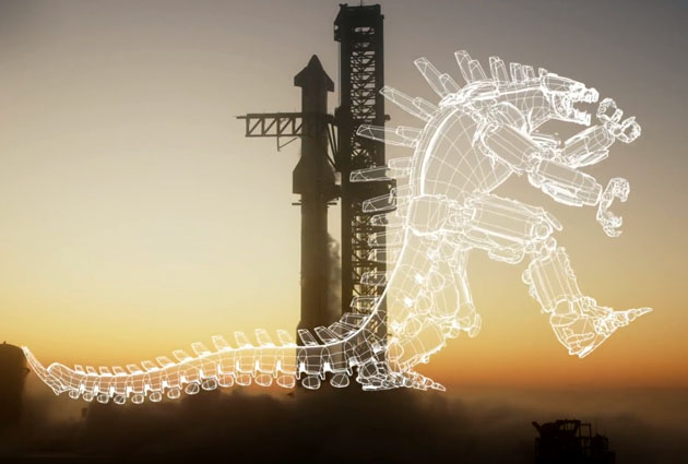 SpaceX’ten “Mechagodzilla” paylaşımı