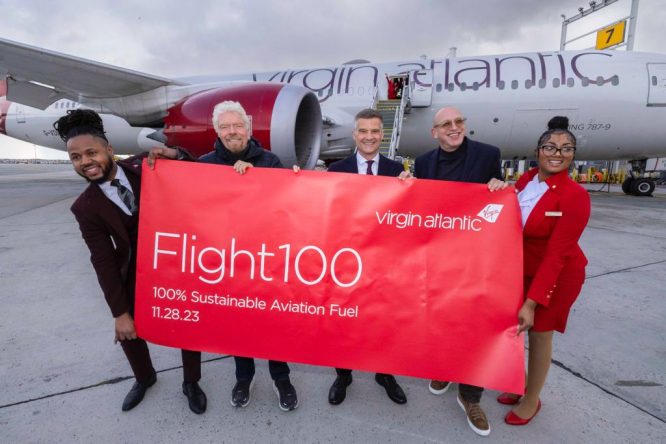 Virgin Atlantic SAF uçuşunu gerçekleştirdi